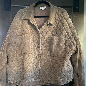 Lauriebelles Quilted Camel Jacket size large